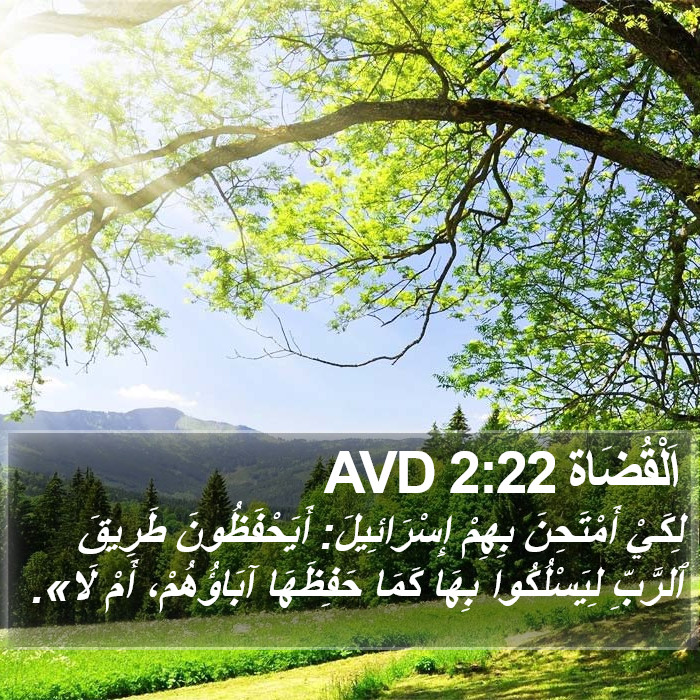 اَلْقُضَاة 2:22 AVD Bible Study