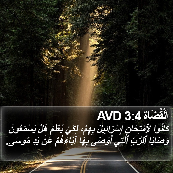 اَلْقُضَاة 3:4 AVD Bible Study