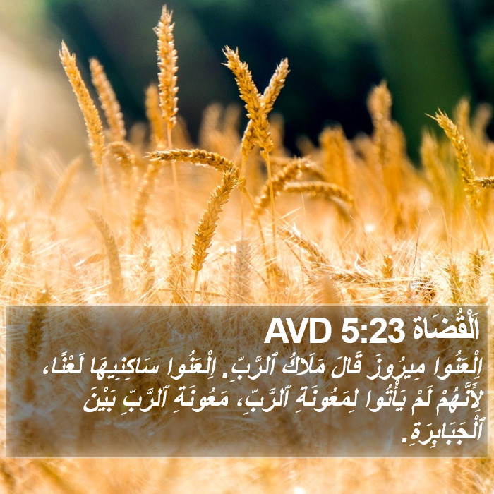 اَلْقُضَاة 5:23 AVD Bible Study