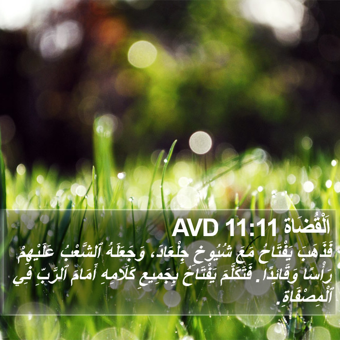 اَلْقُضَاة 11:11 AVD Bible Study