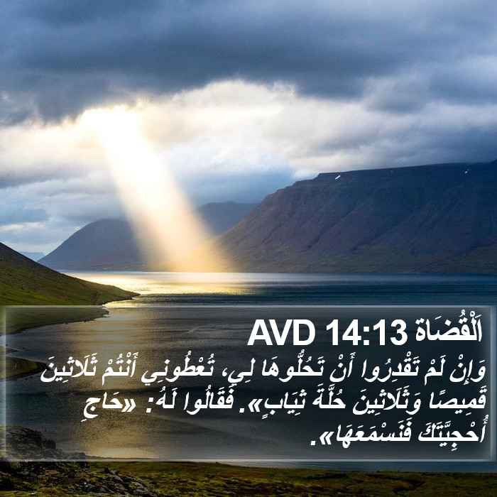 اَلْقُضَاة 14:13 AVD Bible Study