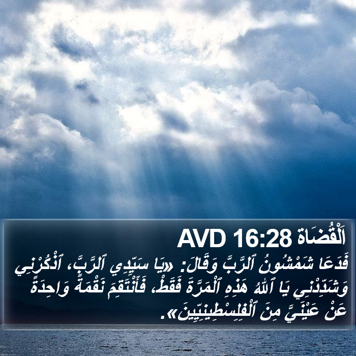 اَلْقُضَاة 16:28 AVD Bible Study