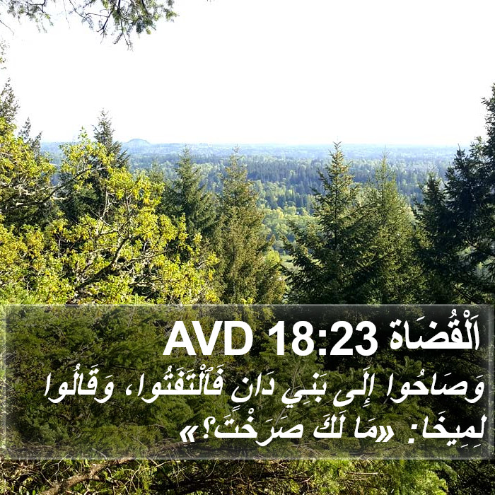 اَلْقُضَاة 18:23 AVD Bible Study