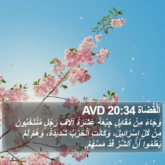 اَلْقُضَاة 20:34 AVD Bible Study