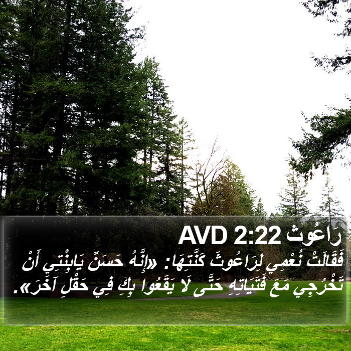 رَاعُوث 2:22 AVD Bible Study