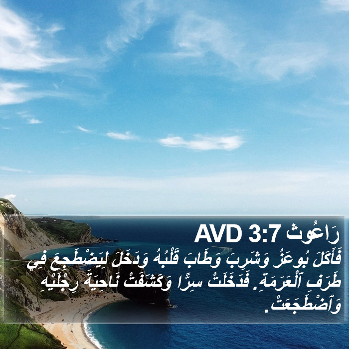 رَاعُوث 3:7 AVD Bible Study