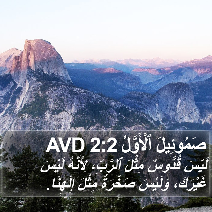 صَمُوئِيلَ ٱلْأَوَّلُ 2:2 AVD Bible Study