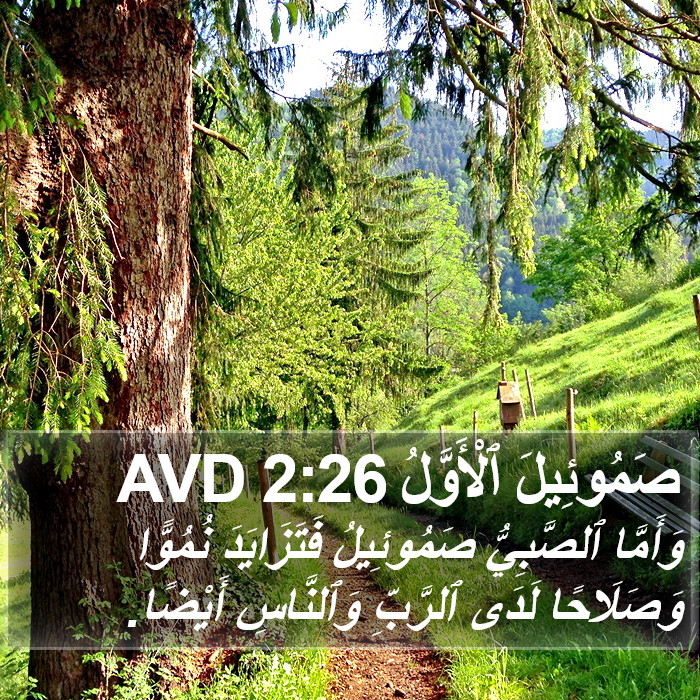 صَمُوئِيلَ ٱلْأَوَّلُ 2:26 AVD Bible Study