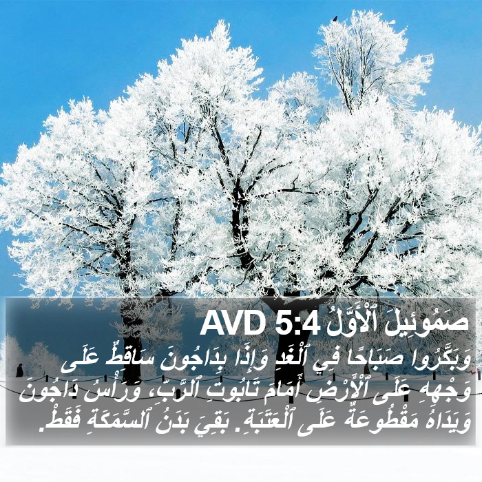 صَمُوئِيلَ ٱلْأَوَّلُ 5:4 AVD Bible Study