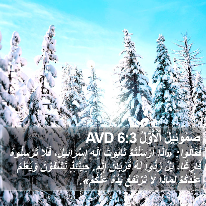 صَمُوئِيلَ ٱلْأَوَّلُ 6:3 AVD Bible Study