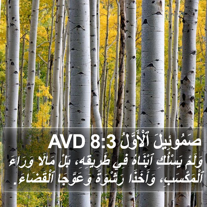 صَمُوئِيلَ ٱلْأَوَّلُ 8:3 AVD Bible Study