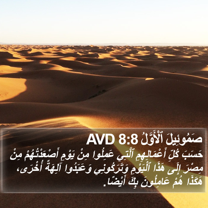 صَمُوئِيلَ ٱلْأَوَّلُ 8:8 AVD Bible Study