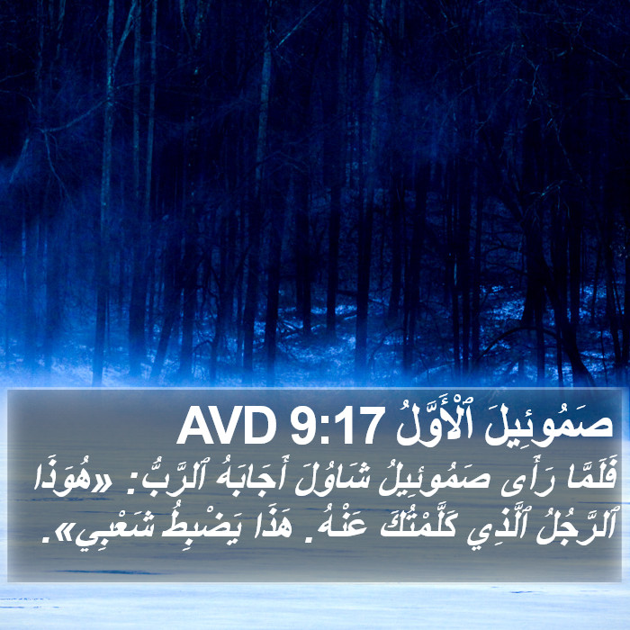 صَمُوئِيلَ ٱلْأَوَّلُ 9:17 AVD Bible Study