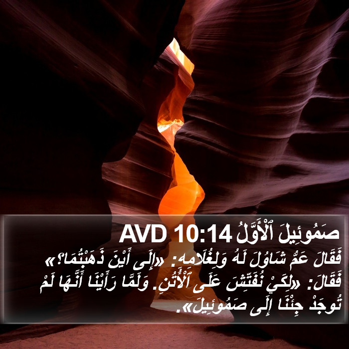 صَمُوئِيلَ ٱلْأَوَّلُ 10:14 AVD Bible Study