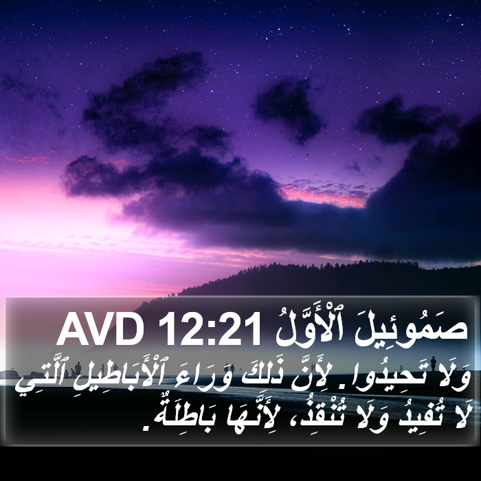 صَمُوئِيلَ ٱلْأَوَّلُ 12:21 AVD Bible Study