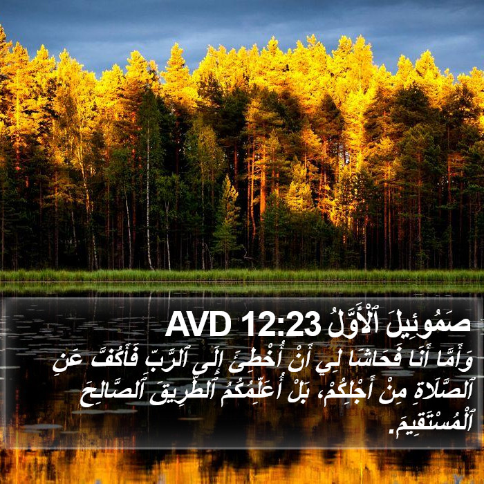 صَمُوئِيلَ ٱلْأَوَّلُ 12:23 AVD Bible Study