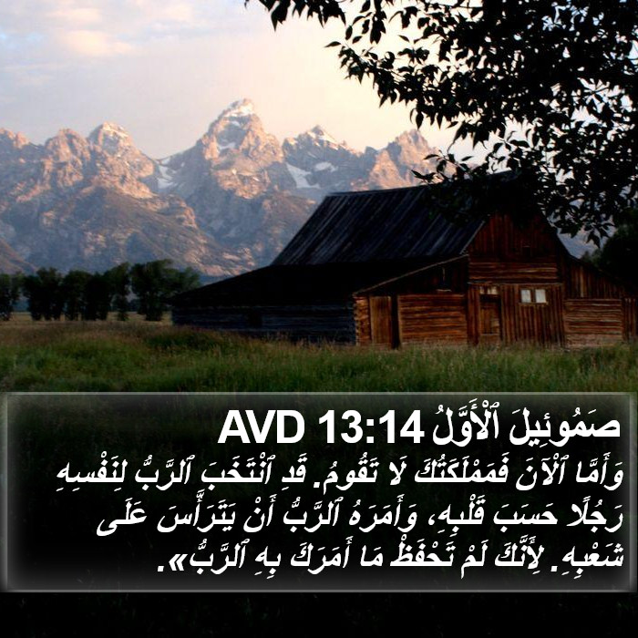 صَمُوئِيلَ ٱلْأَوَّلُ 13:14 AVD Bible Study