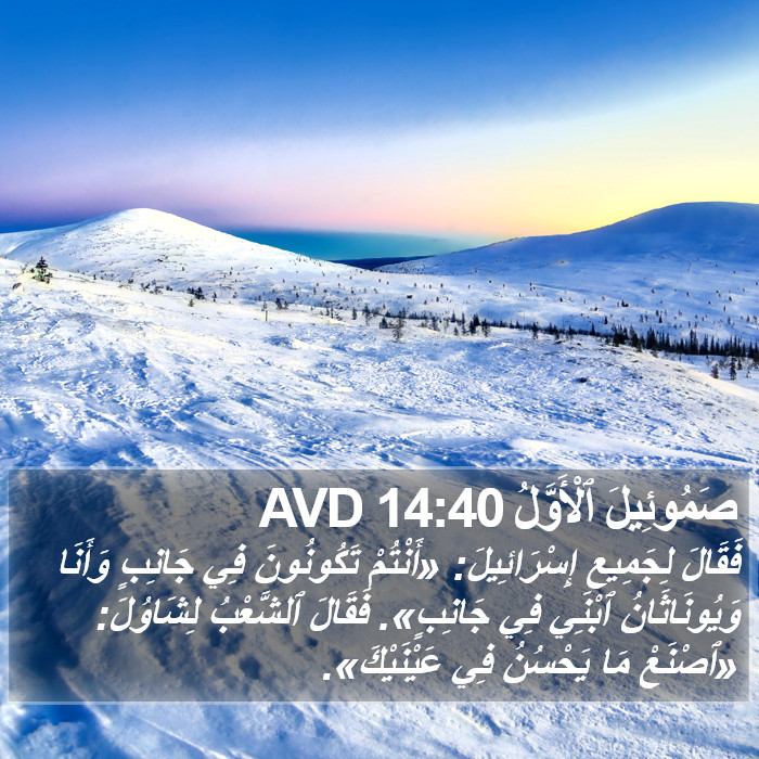 صَمُوئِيلَ ٱلْأَوَّلُ 14:40 AVD Bible Study