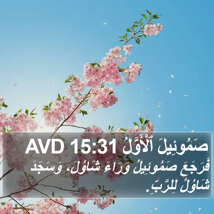 صَمُوئِيلَ ٱلْأَوَّلُ 15:31 AVD Bible Study