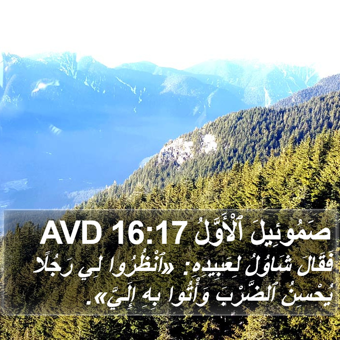 صَمُوئِيلَ ٱلْأَوَّلُ 16:17 AVD Bible Study