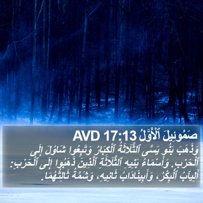 صَمُوئِيلَ ٱلْأَوَّلُ 17:13 AVD Bible Study