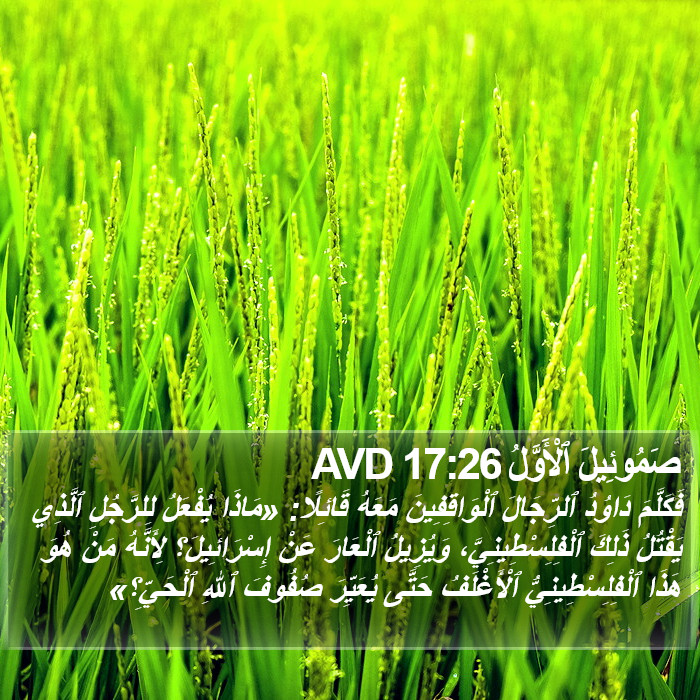 صَمُوئِيلَ ٱلْأَوَّلُ 17:26 AVD Bible Study