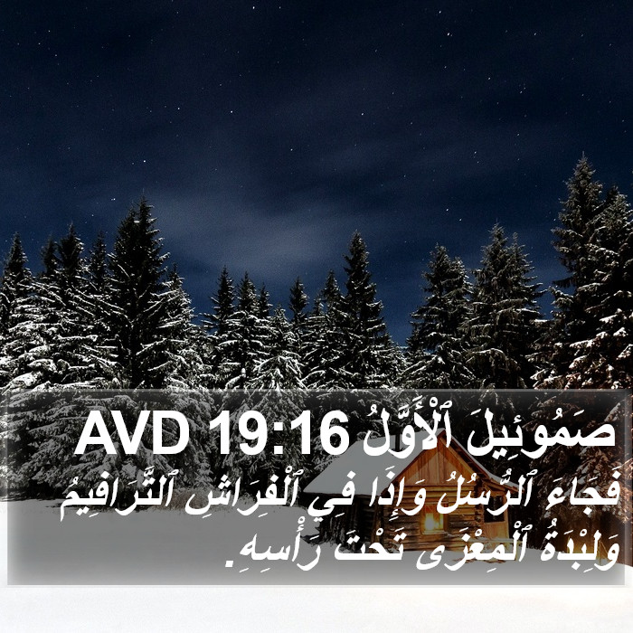 صَمُوئِيلَ ٱلْأَوَّلُ 19:16 AVD Bible Study