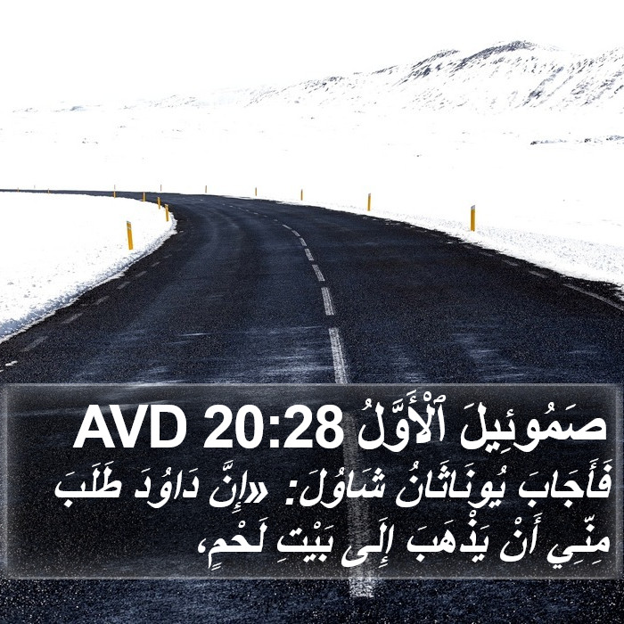 صَمُوئِيلَ ٱلْأَوَّلُ 20:28 AVD Bible Study