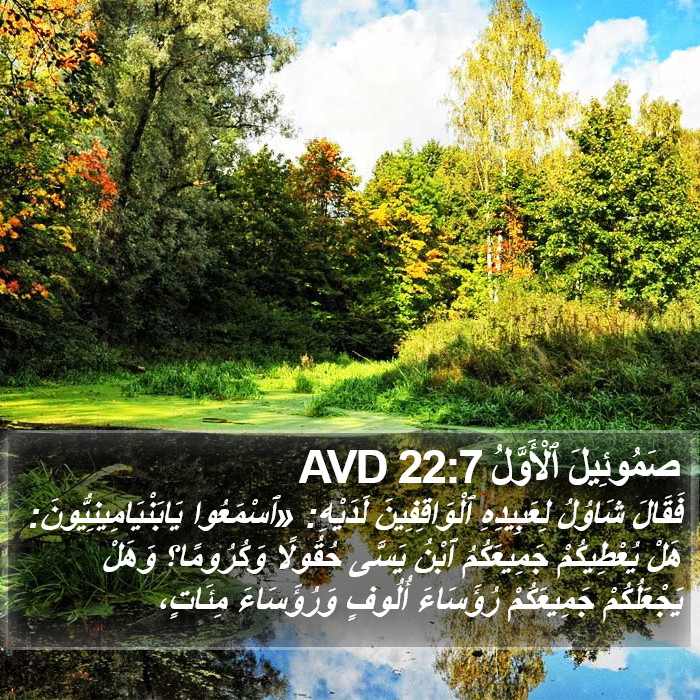 صَمُوئِيلَ ٱلْأَوَّلُ 22:7 AVD Bible Study