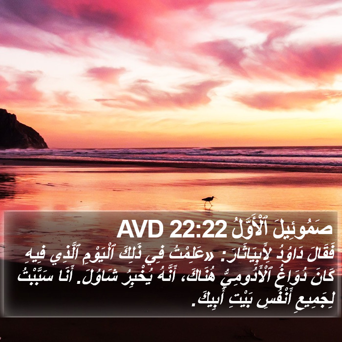 صَمُوئِيلَ ٱلْأَوَّلُ 22:22 AVD Bible Study
