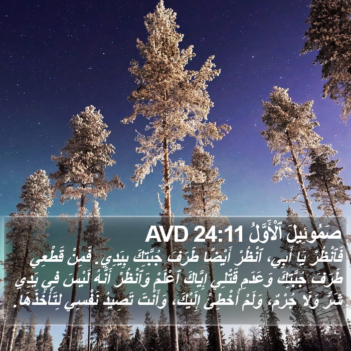 صَمُوئِيلَ ٱلْأَوَّلُ 24:11 AVD Bible Study