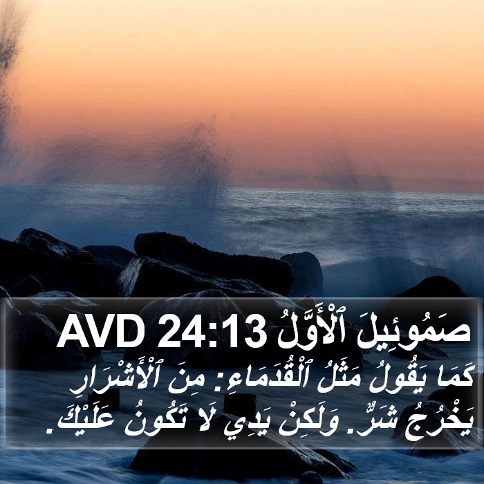 صَمُوئِيلَ ٱلْأَوَّلُ 24:13 AVD Bible Study