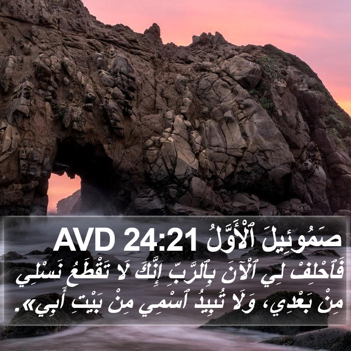 صَمُوئِيلَ ٱلْأَوَّلُ 24:21 AVD Bible Study