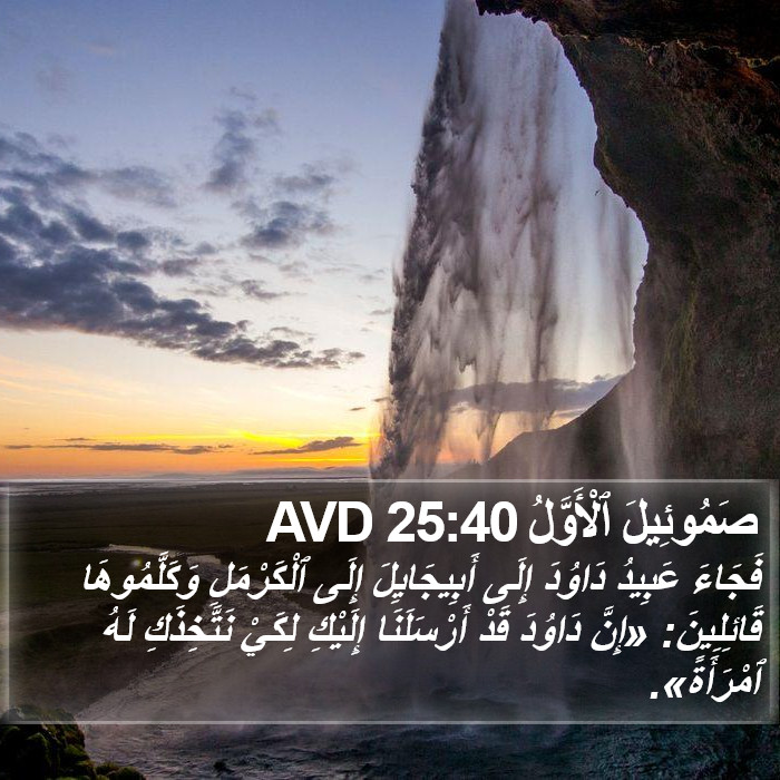 صَمُوئِيلَ ٱلْأَوَّلُ 25:40 AVD Bible Study