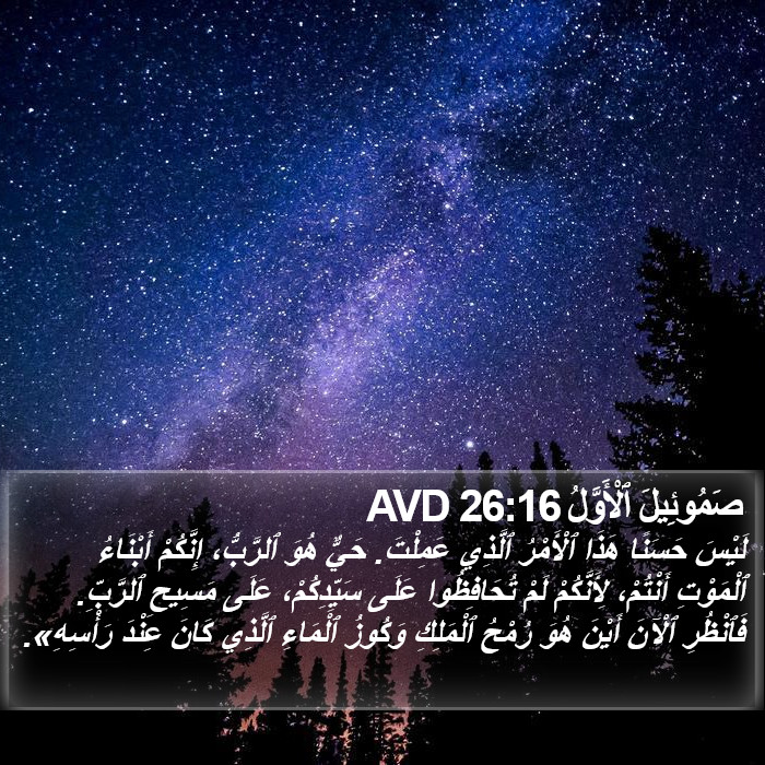 صَمُوئِيلَ ٱلْأَوَّلُ 26:16 AVD Bible Study