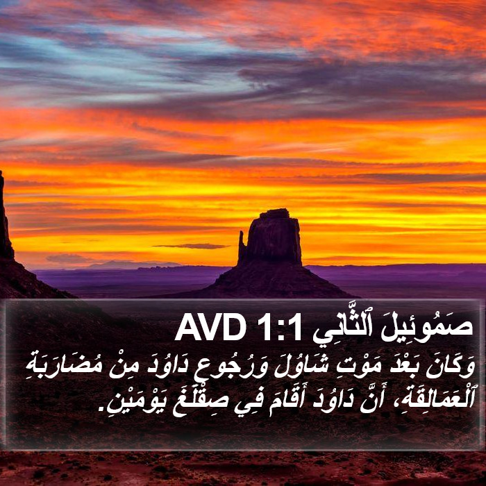 صَمُوئِيلَ ٱلثَّانِي 1:1 AVD Bible Study