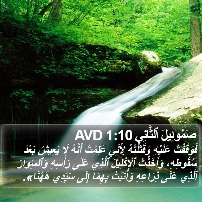 صَمُوئِيلَ ٱلثَّانِي 1:10 AVD Bible Study