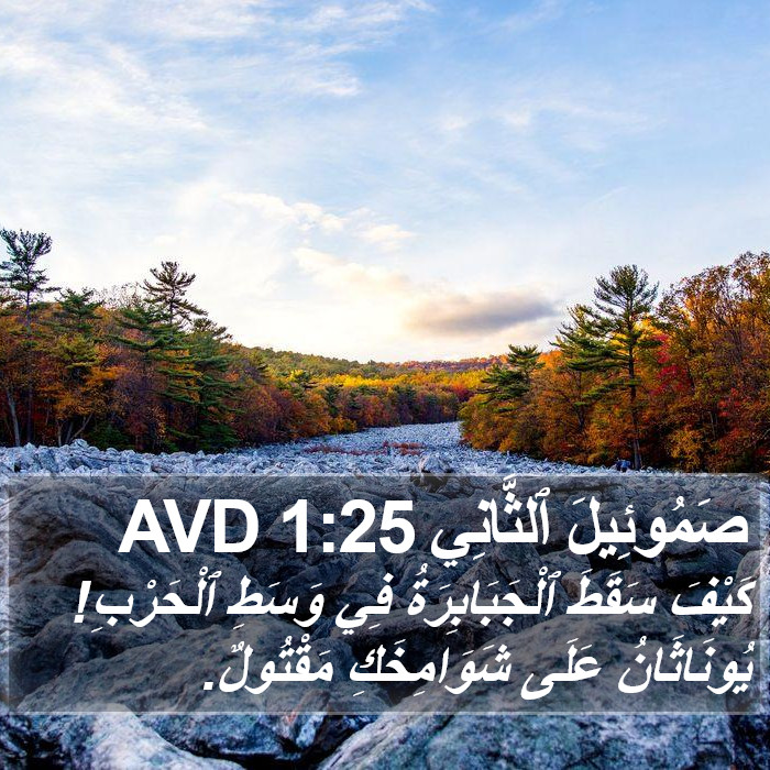 صَمُوئِيلَ ٱلثَّانِي 1:25 AVD Bible Study