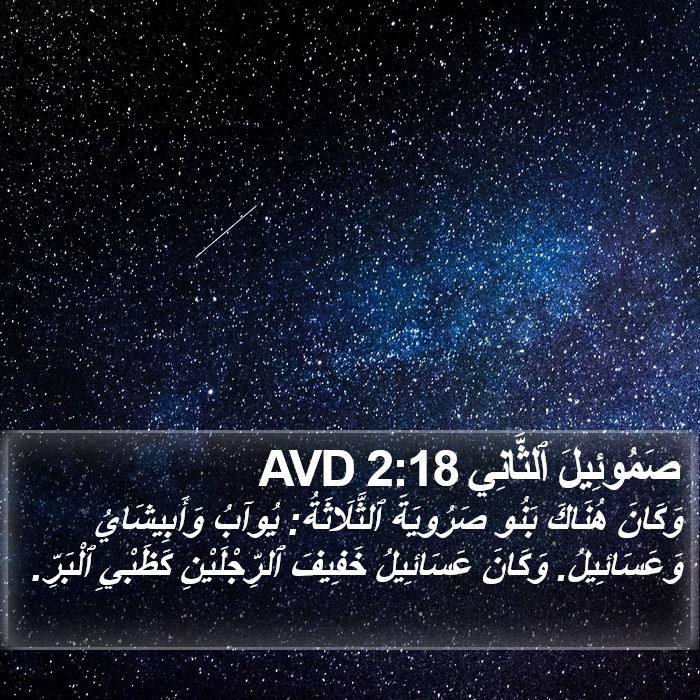 صَمُوئِيلَ ٱلثَّانِي 2:18 AVD Bible Study
