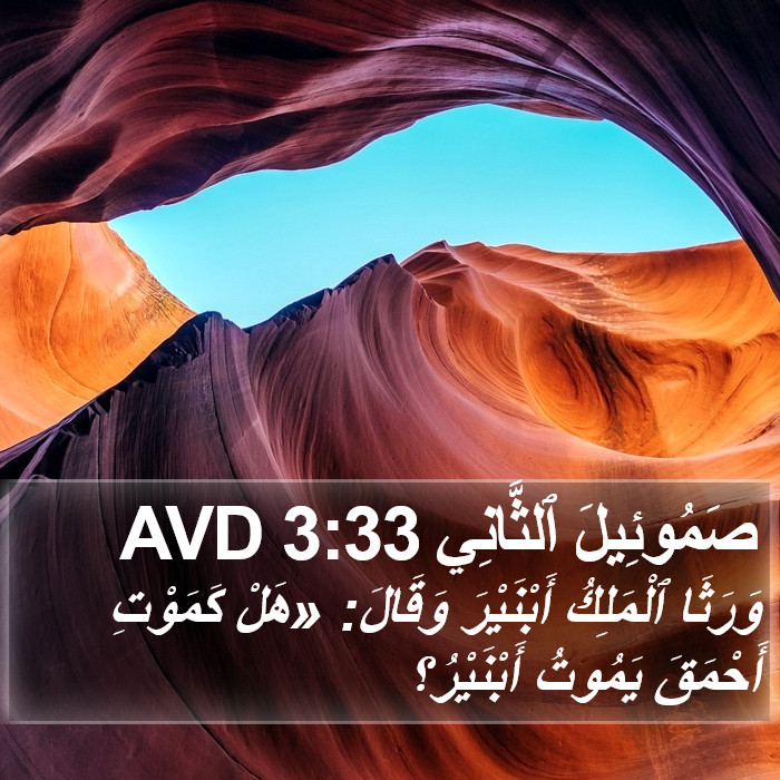 صَمُوئِيلَ ٱلثَّانِي 3:33 AVD Bible Study