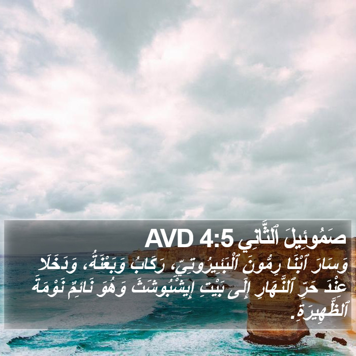 صَمُوئِيلَ ٱلثَّانِي 4:5 AVD Bible Study
