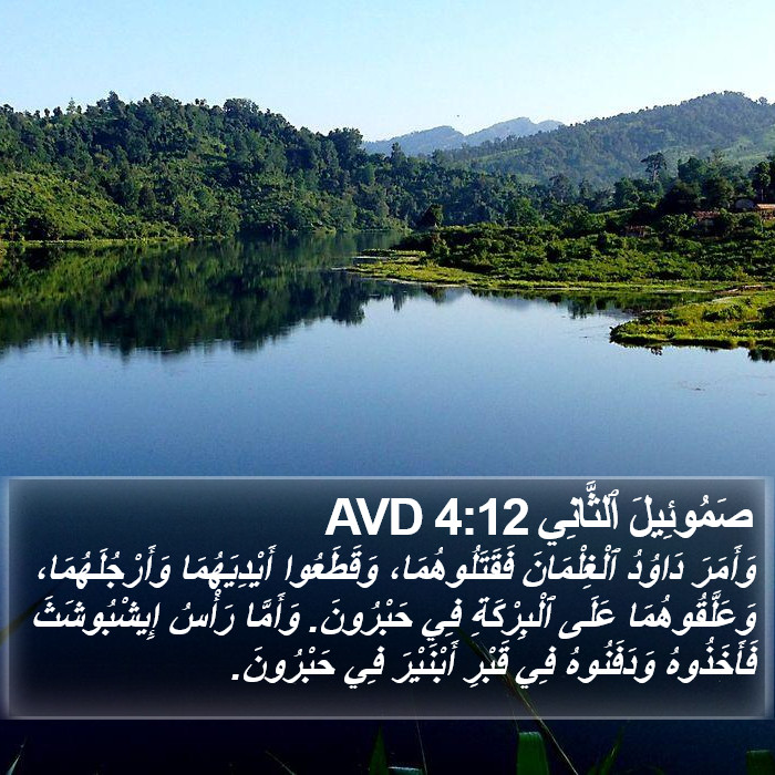 صَمُوئِيلَ ٱلثَّانِي 4:12 AVD Bible Study