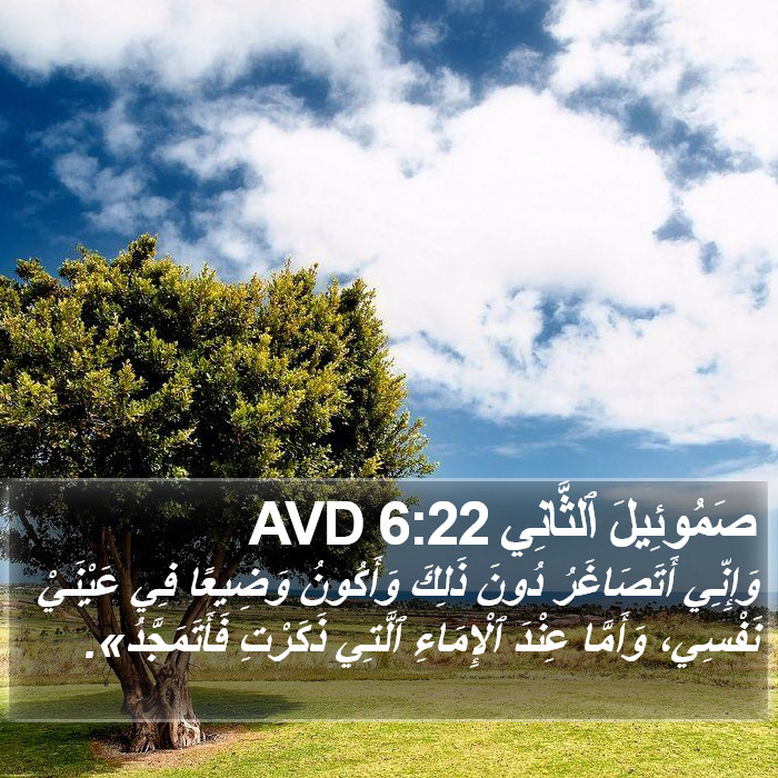 صَمُوئِيلَ ٱلثَّانِي 6:22 AVD Bible Study