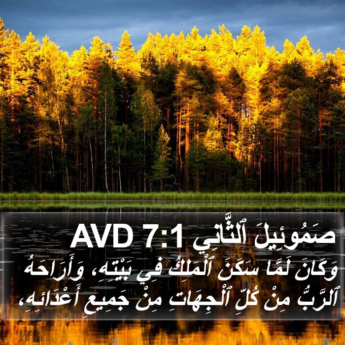 صَمُوئِيلَ ٱلثَّانِي 7:1 AVD Bible Study