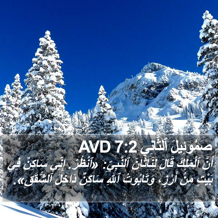 صَمُوئِيلَ ٱلثَّانِي 7:2 AVD Bible Study