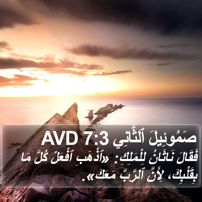 صَمُوئِيلَ ٱلثَّانِي 7:3 AVD Bible Study