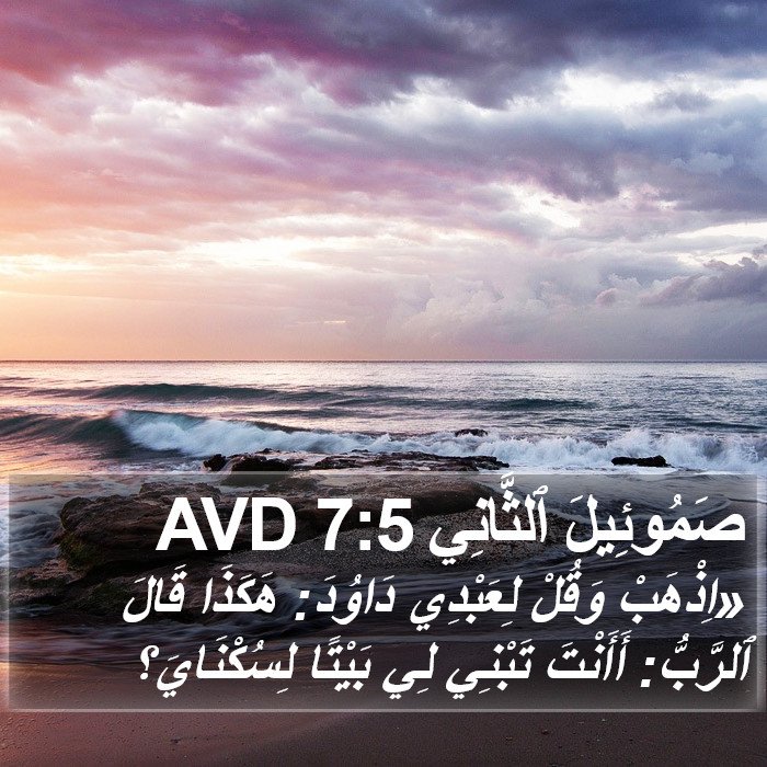 صَمُوئِيلَ ٱلثَّانِي 7:5 AVD Bible Study