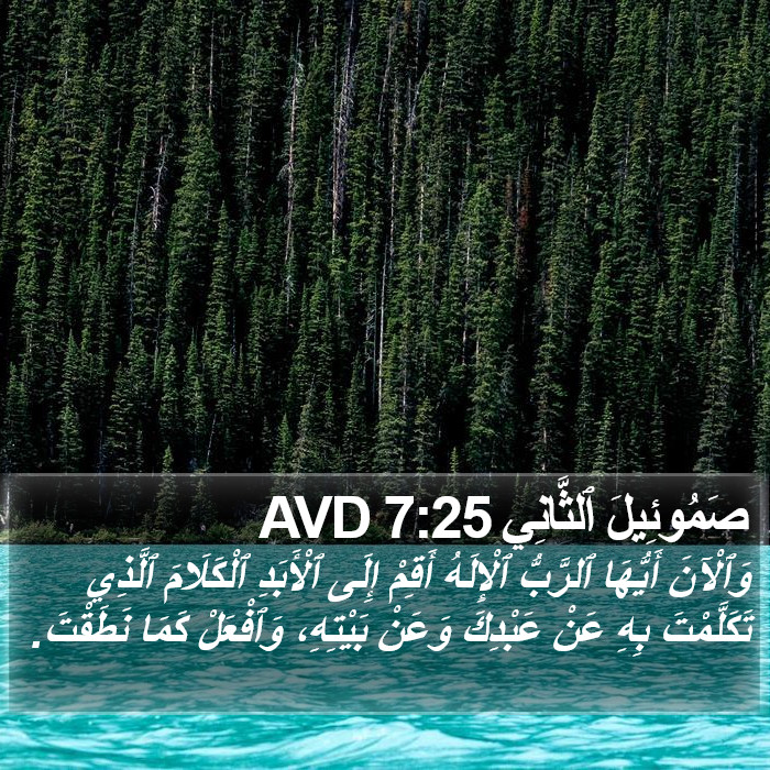 صَمُوئِيلَ ٱلثَّانِي 7:25 AVD Bible Study