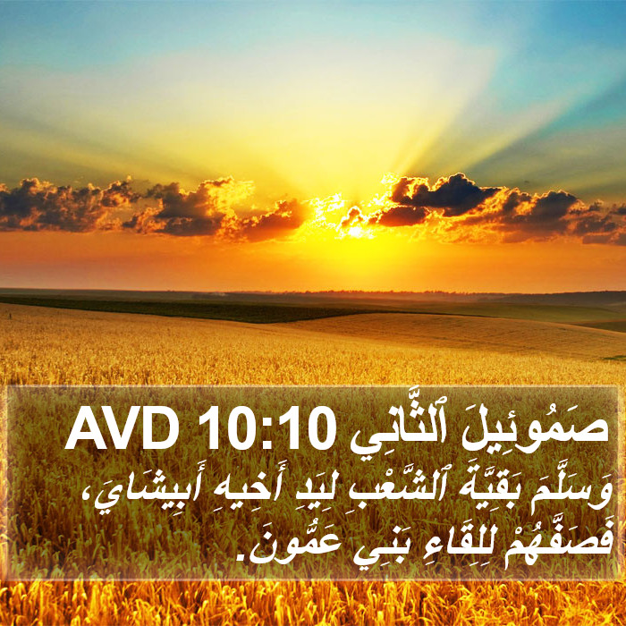 صَمُوئِيلَ ٱلثَّانِي 10:10 AVD Bible Study