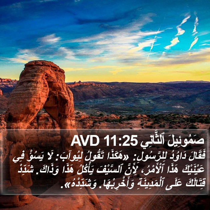 صَمُوئِيلَ ٱلثَّانِي 11:25 AVD Bible Study